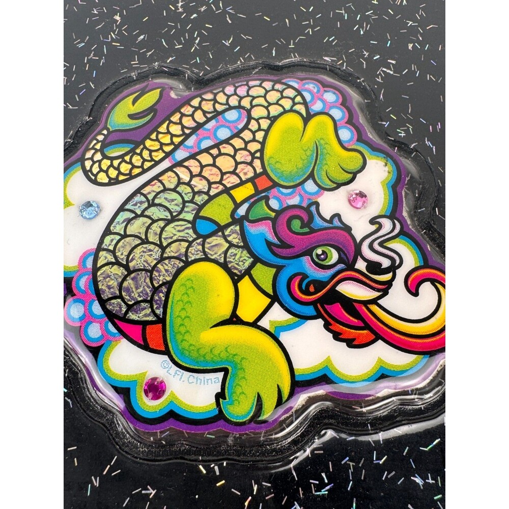 Lisa Frank Holographic Dragon Mini Planner Address Book Binder Vtg 90s - Picture 14 of 16